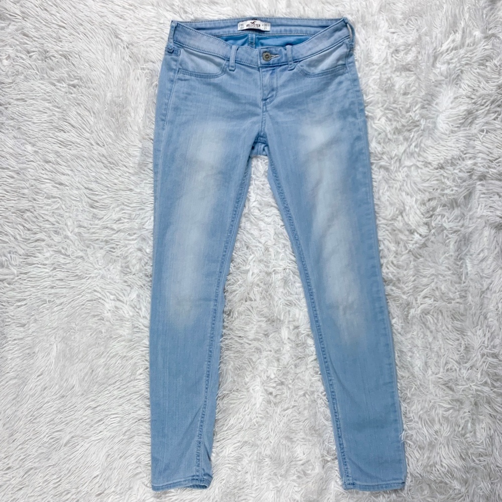 Hollister Light Wash Jean Leggings Size 3S